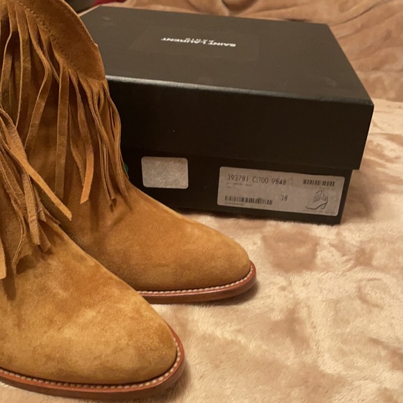 NWT YSL- Saint Laurent Fringe Boots - Picture 11 of 11